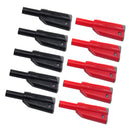 4mm Stackable Insulated Safety Banana Plug Multimeter Connectors (Set of 10)