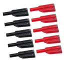 4mm Stackable Insulated Safety Banana Plug Multimeter Connectors (Set of 10)