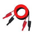 Lot 2Pcs Stackable 4mm Banana to Banana Plug Connector Test Probe Lead Cable 1M 14AWG Wire
