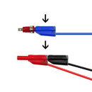 Lot 2Pcs Stackable 4mm Banana to Banana Plug Connector Test Probe Lead Cable 1M 14AWG Wire