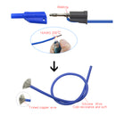 5Pcs 14AWG Silicone 4mm Banana to Banana Plug Test Probe Lead Cord Cable 1M