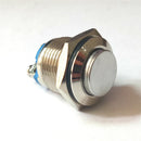 16mm High Round Metal 1 ON Push Button Momentary Switch Latching Waterproof Screw Terminals Copper Contact