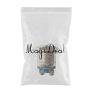 16mm Waterproof Self-reset Momentary Push Button Silver Screw Contact Switch