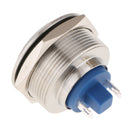 25mm 12V Metal Indicator Light Blue LED ~Concave