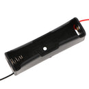 pack of 9Pcs Plastic Case Holder Storage Box Cover for 18650 Button Top Single Battery Black with Wire Leads
