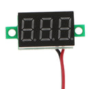 2 Wire 0.36'' DC 4.8V~30V Digital Voltmeter Gauge Tester Red LED Display Panel Mount Car Motorcycle