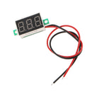 2 Wire 0.36'' DC 3V~30V Digital Voltmeter Gauge Tester Blue LED Display Panel Mount Car Motorcycle