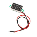 2 Wire 0.36'' DC 3V~30V Digital Voltmeter Gauge Tester Blue LED Display Panel Mount Car Motorcycle