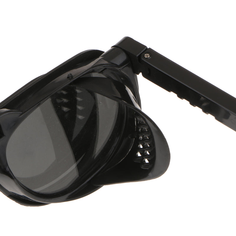Black Welding Soldering Safety Goggles Flip Up Eye Dual Lens Protection Glasses