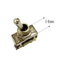 1 Pieces15A250VAC 2P2T MTS202 Position Terminal Latching Mini Toggle Switch 6mm