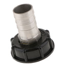 1000L IBC Tank Adapter Coarse Thread 60mm to 32mm Water Tank Connector Fitting Black