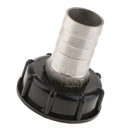 1000L IBC Tank Adapter Coarse Thread 60mm to 32mm Water Tank Connector Fitting Black
