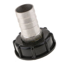 1000L IBC Tank Adapter Coarse Thread 60mm to 32mm Water Tank Connector Fitting Black