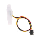 Wired Flow Sensor Meter G1/4" Plastic Hall Effect Liquid Water Switch Flowmeter 0.3-3L/min