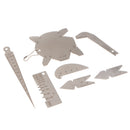 Metal Fillet Weld Ruler Weld Seam Tester Weld Thickness Gauge Tool Pack Of 7