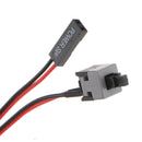 Electop 2 Pack 2 Pin SW PC Power Cable On/Off Push Button Computer Switch