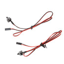 Electop 2 Pack 2 Pin SW PC Power Cable On/Off Push Button Computer Switch