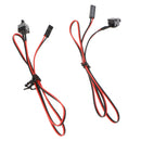 Electop 2 Pack 2 Pin SW PC Power Cable On/Off Push Button Computer Switch