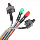 2PCS ATX Reset Off/On Switch Cable, Computer Case Double Switch / LED Light