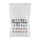 30 Pieces Plastic Knobs Hats for 6mm Shaft Potentiometers 5-Colors WH148 AG2