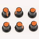 30 Pieces Plastic Knobs Hats for 6mm Shaft Potentiometers 5-Colors WH148 AG2