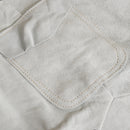 Heat Resistant 90x60cm White Leather Weld Proctective Apron with Pockets Splatter Resistant