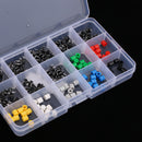 150pcs Momentary Tactile Push Button Micro Switch Miniature 7-Color 6x6x6