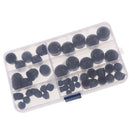 50 Pieces M5 M6 M8 M10 Nut & Bolt Dome Cover Caps Hex Plastic Black