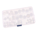 50 Pieces M5 M6 M8 M10 Nut & Bolt Dome Cover Caps Hex Plastic White