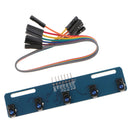 TCRT5000 Infrared Line 5-way Track Follower Sensor Obstacle Avoidance Module with DuPont line