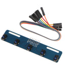 TCRT5000 Infrared Line 5-way Track Follower Sensor Obstacle Avoidance Module with DuPont line