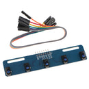 TCRT5000 Infrared Line 5-way Track Follower Sensor Obstacle Avoidance Module with DuPont line