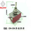 1 Pieces 2A250V 5A125V MTS-402 Position Terminal Latching Mini Toggle Switch 6mm