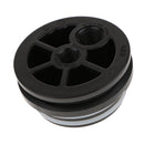 RO Housing End Cap With 2 O-Rings For 4" Membrane Fresh Water Systems Parts,Durable Plastic (ABS)
