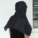 Stripe Print Anti Static Work Hat Dust Cap Hooded Shawl For Workshop With glasses