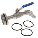20mm Caliber~ Heavy Duty 45 Degree Tilt Nozzl Full Port Ball Valve Oil Drum Adapter Barrel Valves Feeder Faucet for 200 Litre
