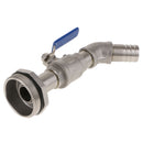 25.5mm Caliber~ Heavy Duty 45 Degree Tilt Nozzl Full Port Ball Valve Oil Drum Adapter Barrel Valves Faucet for 200 Litre