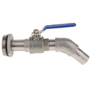 32mm Caliber~ Heavy Duty 45 Degree Tilt Nozzl Full Port Ball Valve Oil Drum Adapter Barrel Valves Faucet for 200 Litre