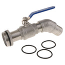32mm Caliber~Tilt Nozzl Drum Adapter Barrel Valve Outlet for 200 Litre Containers