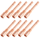 10x Gas Shielded Weld Welding Welder Contact Gas Nozzle Red Copper Female