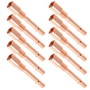 10x Gas Shielded Weld Welding Welder Contact Gas Nozzle Red Copper Female