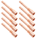 10x Gas Shielded Weld Welding Welder Contact Gas Nozzle Red Copper Female