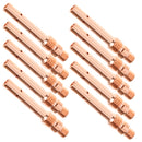 10x Gas Shielded Weld Welding Welder Contact Gas Nozzle Red Copper Male