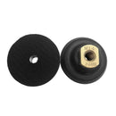 4'' Rubber Backer Pad/Flexible Rubber Backing Pad for Counter Edge Wet Dry Polishing - Arbor 5/8'' 11
