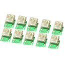 10 Piece USB 2. 0 Head To DIP Angle Plug 4P Inline Female Socket Connector