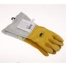 1 Pair Of Soft Artificial Cowhide Welding Protective Gloves Fireproof Worker