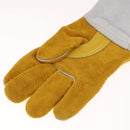 1 Pair Of Soft Artificial Cowhide Welding Protective Gloves Fireproof Worker