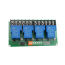DC 5V 30A PNP 4 Channel High And Low Level Trigger Relay Module Driver Board Control Board