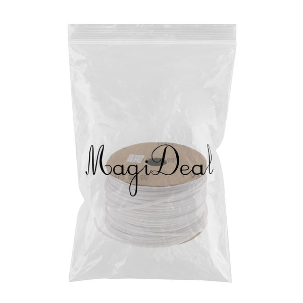 1 Roll Inner Dia. 3mm Wire Marking Machine PVC Pipe Sleeve Cable Marker White Color 1.5mm2