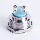 Brand-new 25mm LED 12V Metal Signal Indicator Lights Pilots Dash Light Blue Waterproof